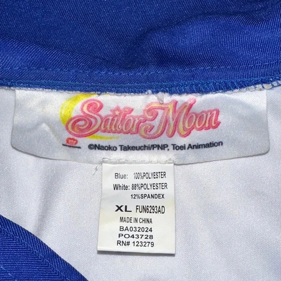 Sailor Moon Womens Cosplay Costume - Blue, White, and Red - Picture 2 of 9